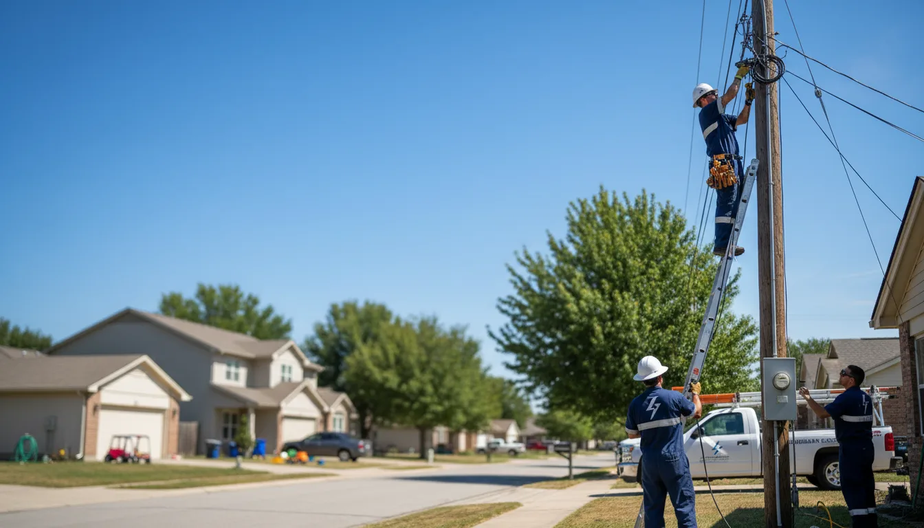 Residential electrician providing installation services in Amidon, ND